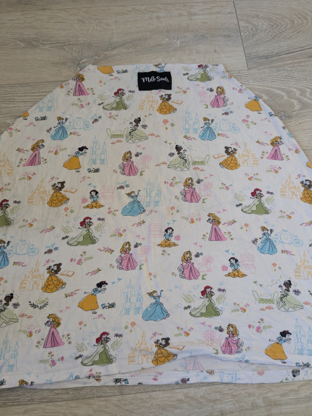 Milk Snob 5 N 1 Nursing, Car Seat, High Chair, Cover Disney Princess